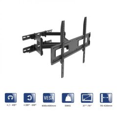 Akyga Nástěnný držák TV AK-MB-10 Plně pohyblivý držák VESA 600x400mm 37-70“