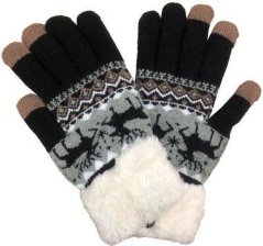 RUKAVICE TOUCH GLOVES NORWAY STYLE ČERNÉ