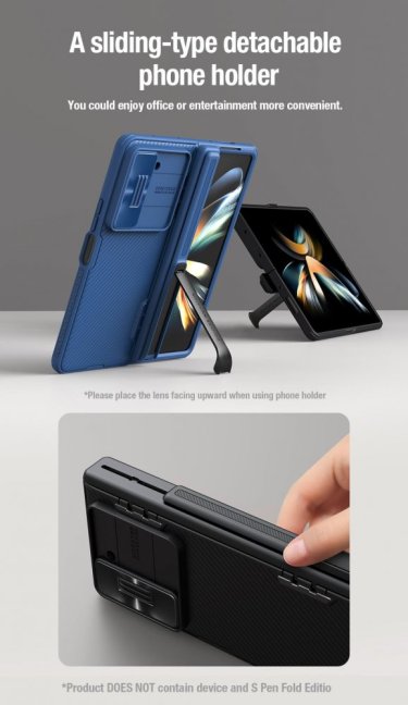 Nillkin CamShield FOLD Stand Zadní Kryt pro Samsung Galaxy Z Fold 5 Blue