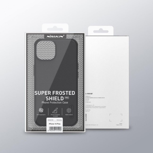 Nillkin Super Frosted PRO Zadní Kryt pro Apple iPhone 14 Plus Black (Without Logo Cutout)