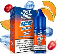 LIQUID JUST JUICE SALT ICE GRAPE & MELON 10ML - 11MG