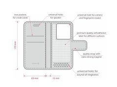 POUZDRO SWISSTEN LIBRO UNI BOOK II XXL TYRKYSOVÁ (170 x 83 mm)