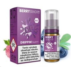 Drippin Salt Party - Berryshot / Kyselé maliny a sladké borůvky 10ml - Nikotin: 10mg