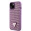 Guess Rhinestones Triangle Metal Logo Kryt pro iPhone 15 Plus Purple