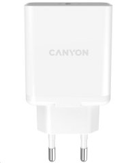 CANYON Nabíječka do sítě H-20, 1x USB-C, Power delivery, 20W, bílá