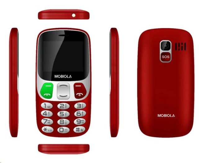 Mobiola MB800 Senior Dual SIM Red CZ