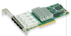 SUPERMICRO AOC-STG-I4S Quad SFP+ 10Gb/s, PCI-E 3.0 8x (8GT/s) Card, LP