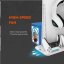 CANYON multifunkční chladící stojan pro PS5, nabíjení 2 PS5 ovladačů, RGB podsvícení, černý