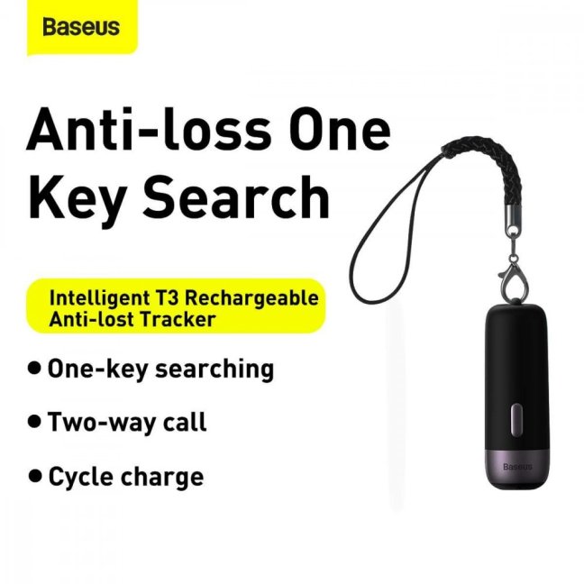 Baseus Home Intelligent T3 Rechargeable anti-lost tracker 80 mAh Black
