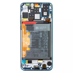 LCD Display + Dotyková Deska + Přední Kryt Huawei P30 Lite 2020 New Edition Blue (pro 48 MP foto) (Service Pack)