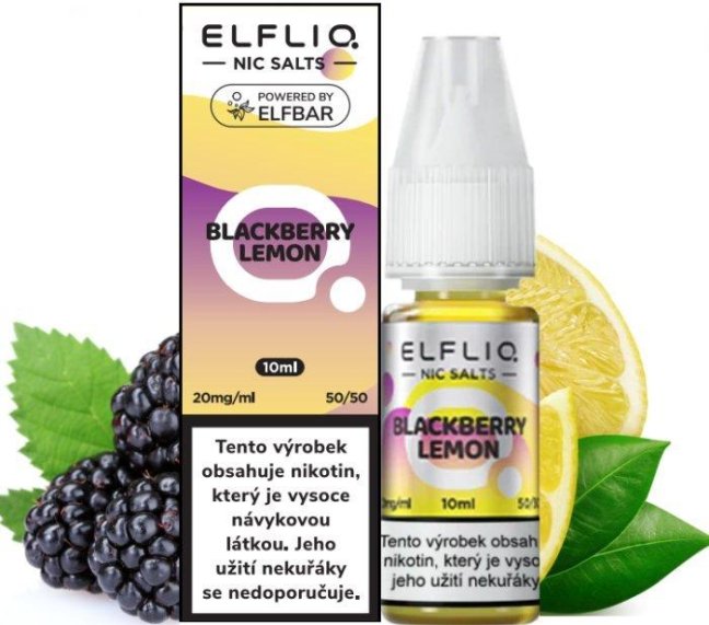 LIQUID ELFLIQ NIC SALT BLACKBERRY LEMON 10ML - 20MG