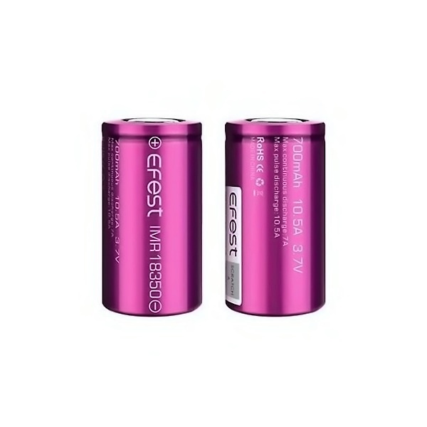Baterie Efest 18350 700mAh 10,5A