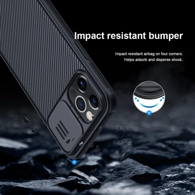 Nillkin CamShield Pro Magnetic Zadní Kryt pro Apple iPhone 12 Pro Max 6.7 Black
