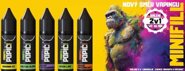 POPIČ! MiniFill 2v1 Lemon Lime 15ml 6mg