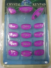 Nokia 3210 transparent-purple klávesnice