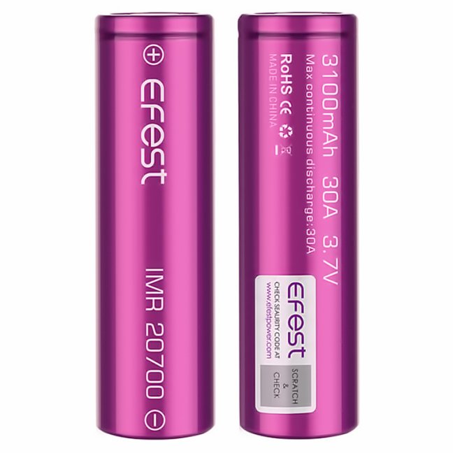 Efest IMR 20700 3100mAh 30A