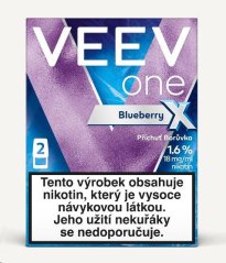 VEEV ONE náplně Blueberry X 1,6% 2x2ml (18 mg)