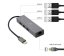 Gembird adaptér USB-C (M) na Gigabit LAN (F) + 3x USB 3.1 hub