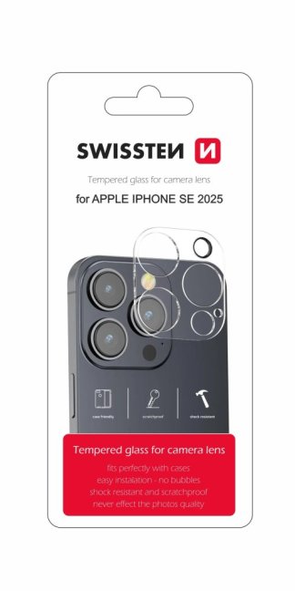 SWISSTEN OCHRANNÉ SKLO NA ČOČKY FOTOAPARÁTU PRO APPLE IPHONE 16e
