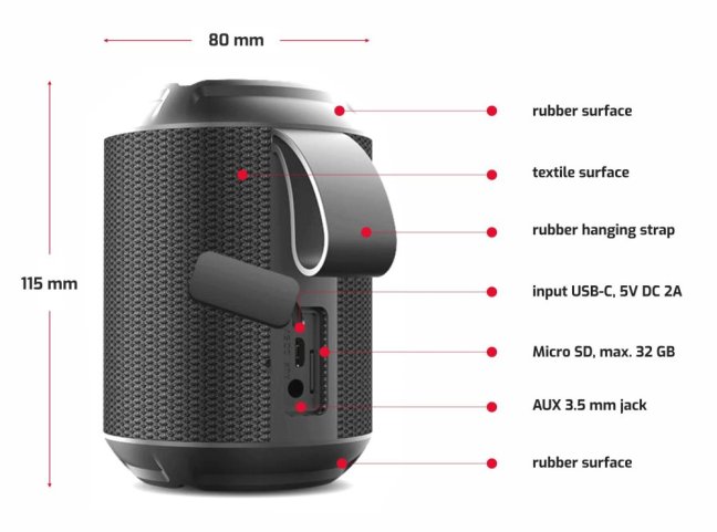 BLUETOOTH REPRODUKTOR SWISSTEN ULTIMATE 24W ČERNÝ
