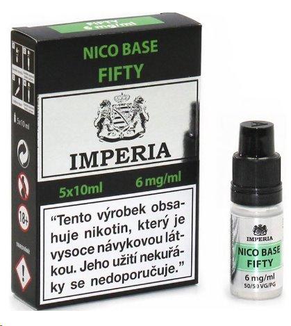 Nikotinová báze CZ IMPERIA 5x10ml PG50-VG50 6mg