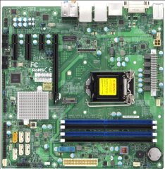 SUPERMICRO MB 1xLGA1151 (i7), Q170,DDR4,6xSATA3,PCIe 3.0 (1 x16, 2 x4, 1 x1),1x M.2,HDMI,DP,DVI,Audio