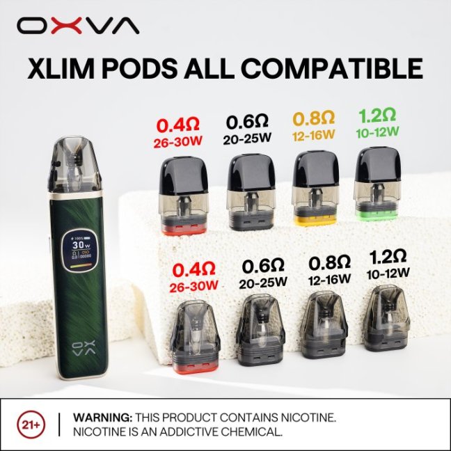 OXVA Xlim Pro 2 elektronická cigareta 1300mAh Jungle Green 1ks