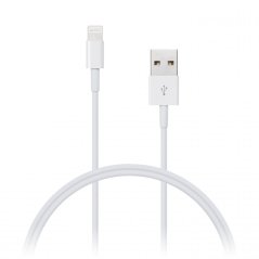 CONNECT IT Wirez Apple Lightning - USB, bílý, 2m