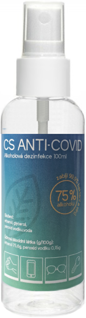 CS ANTI-COVID - Alkoholová dezinfekce 100ml (75% alkoholu) po expiraci