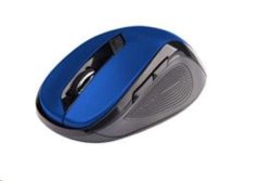 C-TECH Myš WLM-02/Ergonomická/Optická/Pro praváky/1 600 DPI/Bezdrátová USB/Černá-modrá