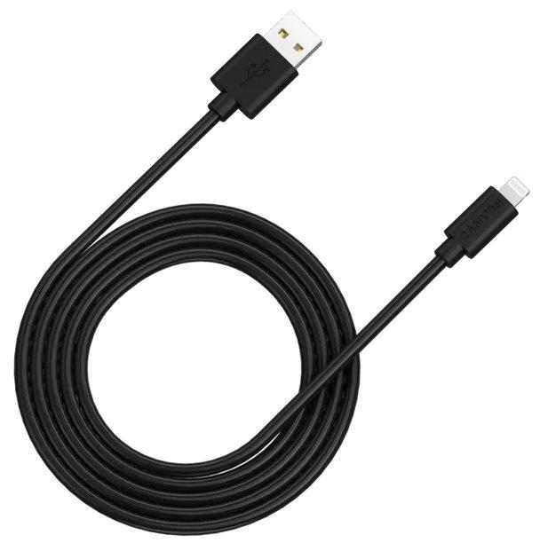 CANYON nabíjecí kabel Lightning MFI-12, 26MB/s, 5V/2.4A, Apple certifikát, délka 2m, bílá