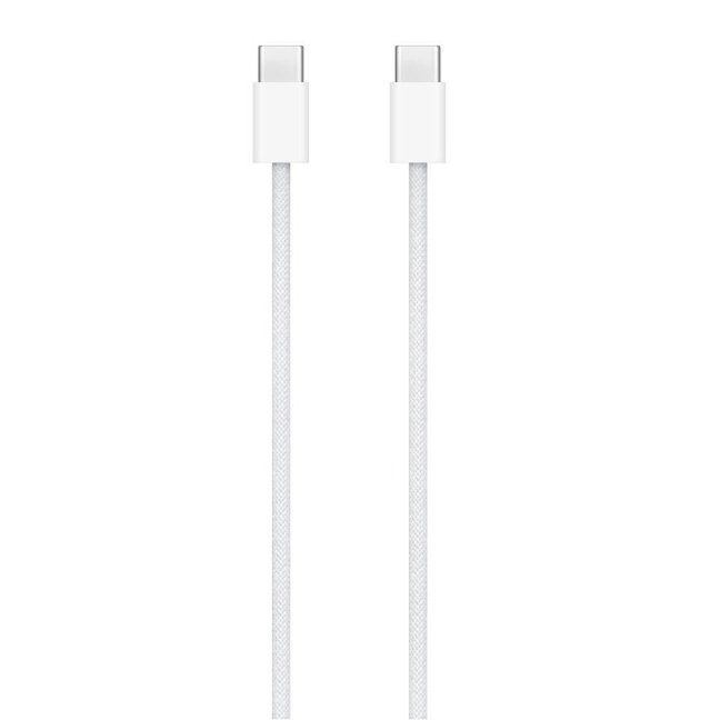 iPhone Opletený Datový Kabel USB-C/USB-C 1m White OEM (Bulk)