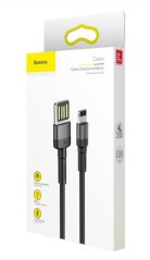 Baseus CALKLF-GG1 Cafule Kabel USB to Lightning Double Sided 2.4A 1m Grey/Black