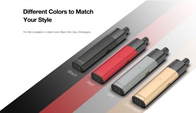 Aspire Vilter - Pod Kit - 450mAh (Champagne)