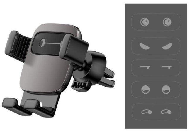 Baseus SUYL-FK01 Cube Gravity Držák do Auta Black