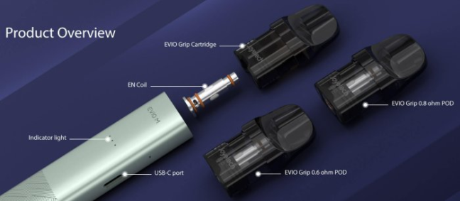 Joyetech EVIO M Pod elektronická cigareta 900mAh Black 1ks