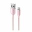 DATOVÝ KABEL SWISSTEN TEXTILE II USB / LIGHTNING 1,5 M RŮŽOVÝ