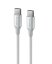 DATOVÝ KABEL SWISSTEN TEXTILE II USB-C / USB-C 1,5 M BÍLÝ