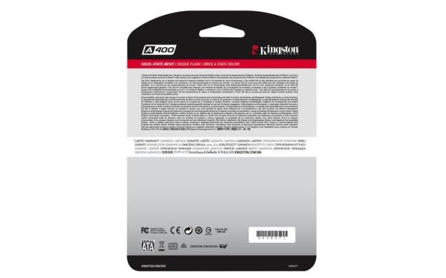 Kingston SSD 480GB A400 SATA III 2.5" TLC 7mm (čtení/zápis: 550/500MB/s; 90/35K IOPS)