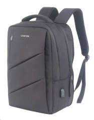 CANYON BPE-5 batoh pro 15.6" ntb, 40 x 30 x 12cm (+6cm), šedý