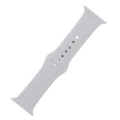 SILIKONOVÝ ŘEMÍNEK S/M PRO APPLE WATCH 38/40/41 MM ŠEDÝ