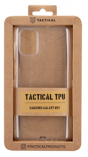 Tactical TPU Kryt pro Samsung Galaxy M51 Transparent