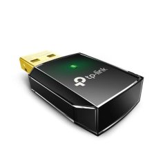 TP-LINK Archer T2U AC600 Wi-Fi USB Adapter, Mini Size, 433Mbps at 5GHz + 150Mbps at 2.4GHz, USB 2.0