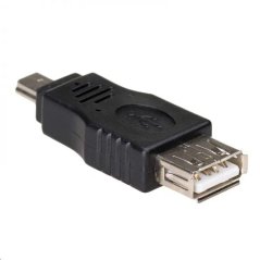 Akyga adaptér USB-AF/miniUSB-B (5-pin)/cerná