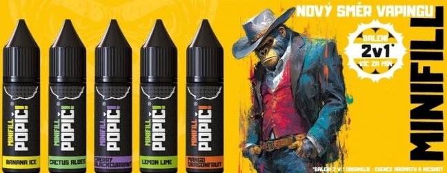 POPIČ! MiniFill 2v1 Lemon Lime 15ml 6mg