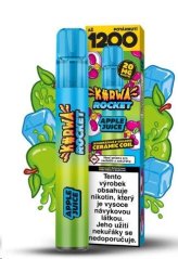 Kurwa Rocket - Jednorázová e-cigareta- 20mg - Apple Juice