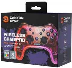 CANYON Bezdrátový gamepad GPW-04 RGB 5v1 (PS3, PS4, XBOX, Android TV, PC)