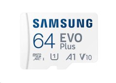 Samsung paměťová karta 64GB EVO Plus micro SDXC V3 TLC U1 (čtení až 130MB/s) + SD adaptér