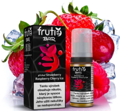 Liquid Frutie BAR Juice - Chladivá jahoda, malina, třešeň (Strawberry Raspberry Cherry Ice) 10ml - 10mg