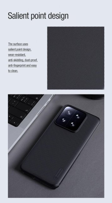 Nillkin Super Frosted PRO Magnetic Zadní Kryt pro Xiaomi 14 Black